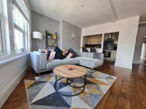 Refurbished lounge at 2 Bed Flat in Southsea, Portsmouth